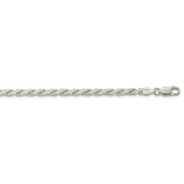 Sterling Silver 3.65mm Flat Rope Chain-WBC-QFC223-20