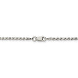 Sterling Silver 2.25mm Flat Rope Chain-WBC-QFC23-8