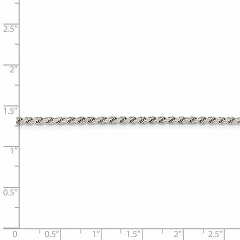 Sterling Silver 2.25mm Flat Rope Chain-WBC-QFC23-8