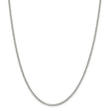 Sterling Silver 2.5mm Rolo Chain-WBC-QFC2-42