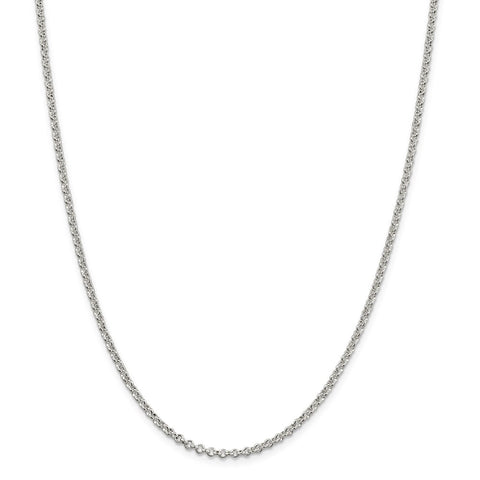 Sterling Silver 2.5mm Rolo Chain-WBC-QFC2-42