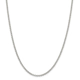 Sterling Silver 2.5mm Rolo Chain-WBC-QFC2-36
