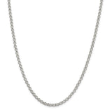 Sterling Silver 3mm Square Spiga Chain-WBC-QFC32-18