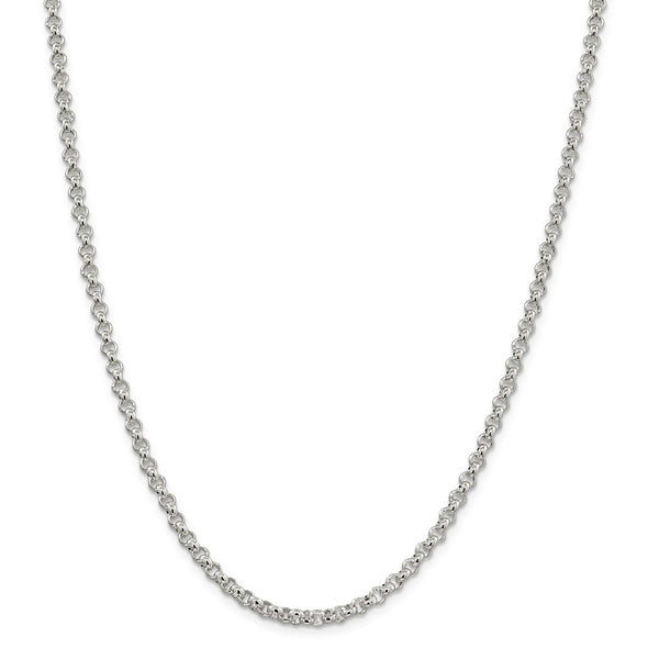 Sterling Silver 3mm Square Spiga Chain-WBC-QFC32-18