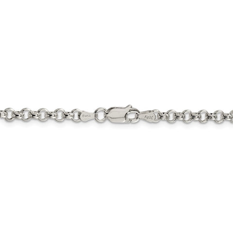 Sterling Silver 4mm Rolo Chain-WBC-QFC5-26