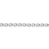 Sterling Silver 4mm Diamond-cut Rolo Chain-WBC-QFC50-18