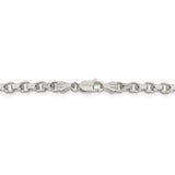 Sterling Silver 4mm Diamond-cut Rolo Chain-WBC-QFC50-18