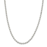 Sterling Silver 4mm Diamond-cut Rolo Chain-WBC-QFC50-18