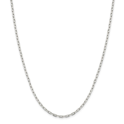 Sterling Silver 2.75mm Elongated Open Link Chain-WBC-QFC52-36