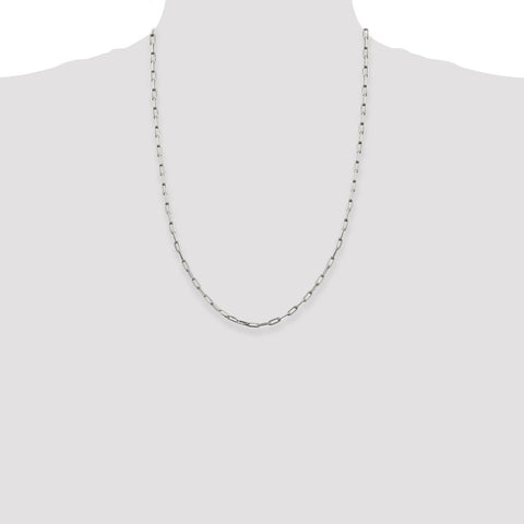 Sterling Silver 3.25mm Elongated Open Link Chain-WBC-QFC53-24