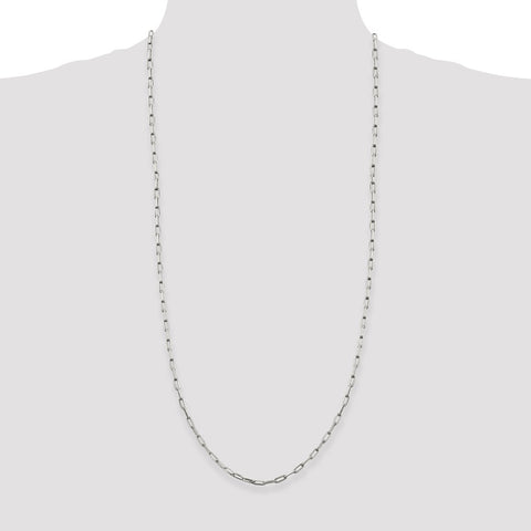 Sterling Silver 3.25mm Elongated Open Link Chain-WBC-QFC53-30