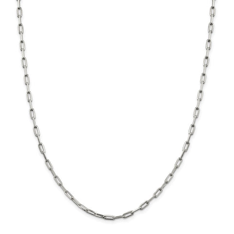 Sterling Silver 3.25mm Elongated Open Link Chain-WBC-QFC53-22
