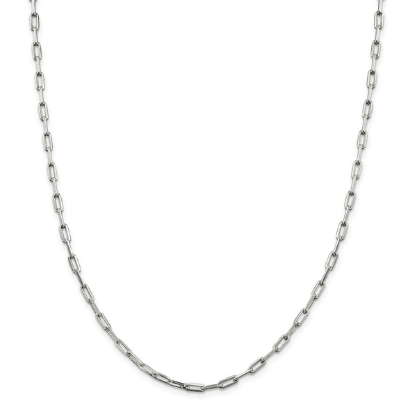 Sterling Silver 3.25mm Elongated Open Link Chain-WBC-QFC53-24