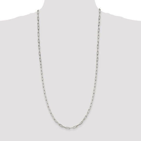 Sterling Silver 4.25mm Elongated Open Link Chain-WBC-QFC54-30