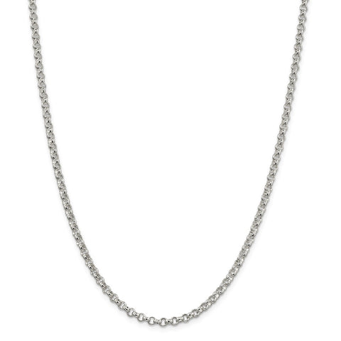 Sterling Silver 4mm Rolo Chain-WBC-QFC5-26