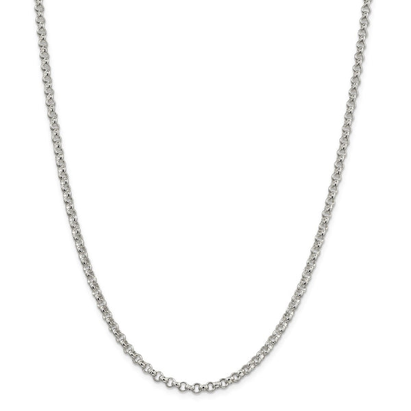 Sterling Silver 4mm Rolo Chain-WBC-QFC5-36