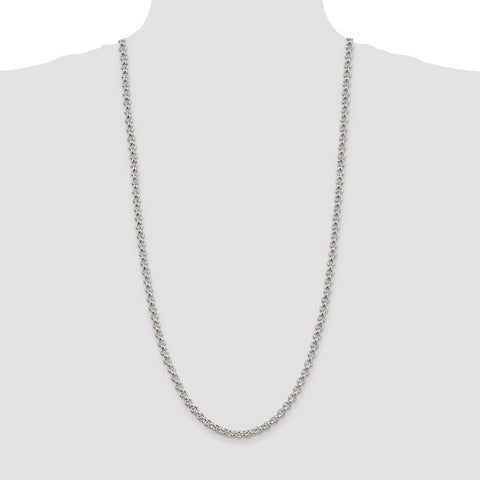 Sterling Silver 5mm Rolo Chain-WBC-QFC6-30