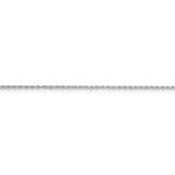 Sterling Silver Rhodium-plated 1.3mm Loose Rope Chain-WBC-QFC67R-20