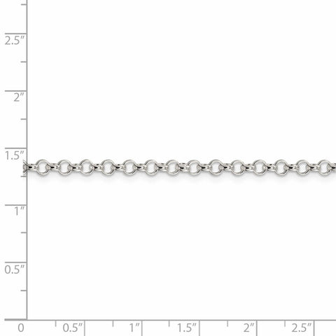 Sterling Silver 3mm Rolo Chain-WBC-QFC74-36