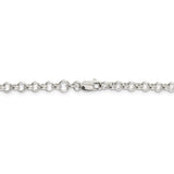 Sterling Silver 4mm Rolo Chain-WBC-QFC75-36
