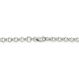 Sterling Silver 4mm Rolo Chain-WBC-QFC75-28