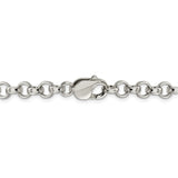 Sterling Silver 6.75mm Rolo Chain-WBC-QFC78-7
