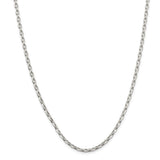 Sterling Silver 3.2mm Oval Fancy Rolo Chain-WBC-QFC86-22