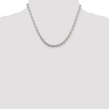 Sterling Silver 4.4mm Oval Fancy Rolo Chain-WBC-QFC87-18