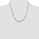 Sterling Silver 4.4mm Oval Fancy Rolo Chain-WBC-QFC87-20