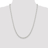 Sterling Silver 5mm Fancy Rolo Chain-WBC-QFC88-24