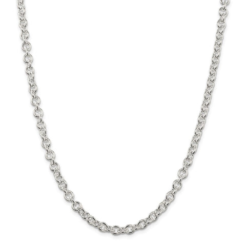 Sterling Silver 6.1mm Cable Chain-WBC-QFC8-18