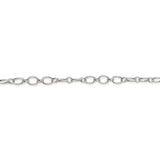 Sterling Silver 6.1mm Fancy Patterned Rolo Chain-WBC-QFC92-20