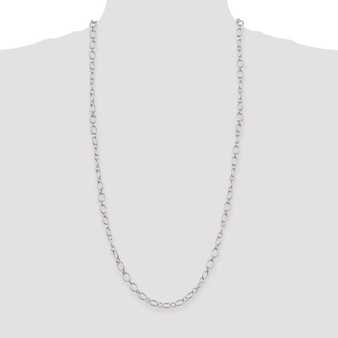 Sterling Silver 6.1mm Fancy Patterned Rolo Chain-WBC-QFC92-30