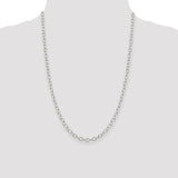 Sterling Silver 5.3mm Oval Cable Chain-WBC-QFC95-24
