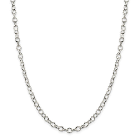 Sterling Silver 5.3mm Oval Cable Chain-WBC-QFC95-22