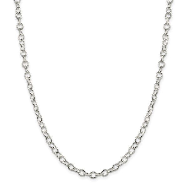 Sterling Silver 5.3mm Oval Cable Chain-WBC-QFC95-24