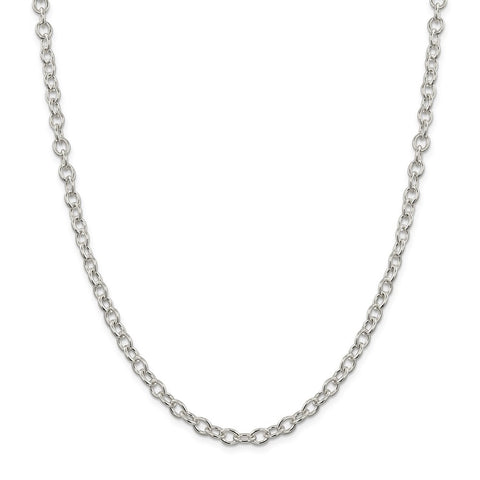 Sterling Silver 5.75mm Oval Cable Chain-WBC-QFC96-16