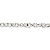Sterling Silver 6.8mm Oval Cable Chain-WBC-QFC97-24