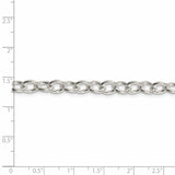Sterling Silver 6.8mm Oval Cable Chain-WBC-QFC97-24