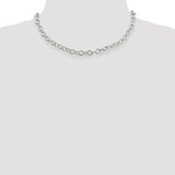 Sterling Silver 6.8mm Oval Cable Chain-WBC-QFC97-16