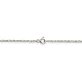 Sterling Silver 1.4mm Figaro Chain Anklet-WBC-QFG040-9