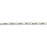 Sterling Silver 2.85mm Figaro Chain-WBC-QFG080-36