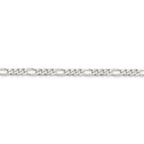 Sterling Silver 4.5mm Figaro Chain-WBC-QFG120-26