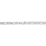 Sterling Silver 4.5mm Figaro Chain-WBC-QFG120-24