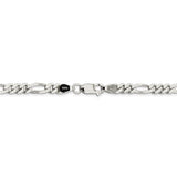 Sterling Silver 5.5mm Figaro Chain-WBC-QFG150-24