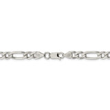 Sterling Silver 6.75mm Figaro Chain-WBC-QFG180-18