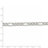 Sterling Silver 6.75mm Figaro Chain-WBC-QFG180-36