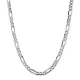 Sterling Silver 6.75mm Figaro Chain-WBC-QFG180-18