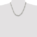 Sterling Silver 8mm Figaro Chain-WBC-QFG220-20