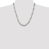 Sterling Silver 8mm Figaro Chain-WBC-QFG220-22